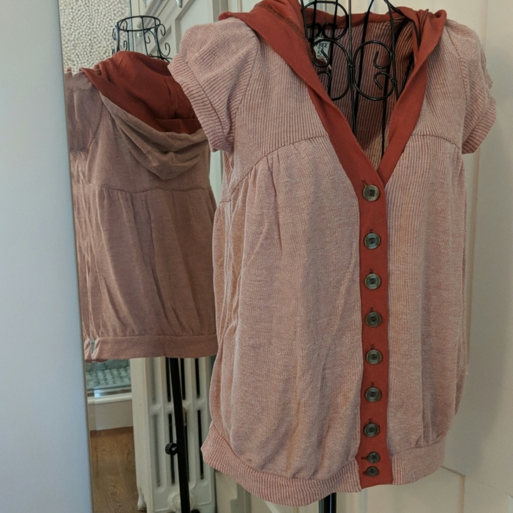 Free People Hooded Cardigan